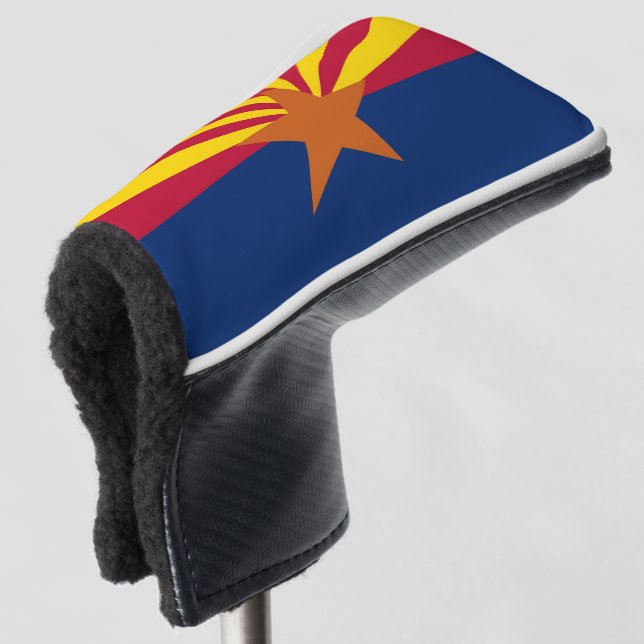 Funda Para Palo De Golf Cubierta de putter de golf con bandera de Arizona, (Anverso 3/4)