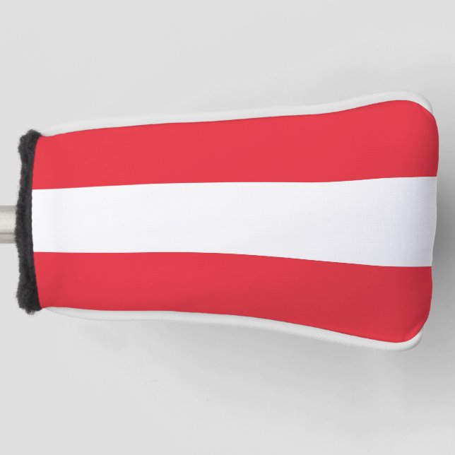 Funda Para Palo De Golf Cubierta de putter de golf con bandera de Austria (Anverso)