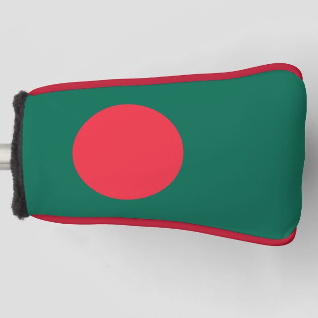 Funda Para Palo De Golf Cubierta de putter de golf con bandera de Banglade (Anverso)