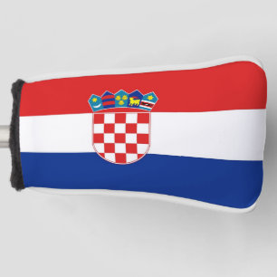 Funda Para Palo De Golf Cubierta de putter de golf con bandera de Croacia