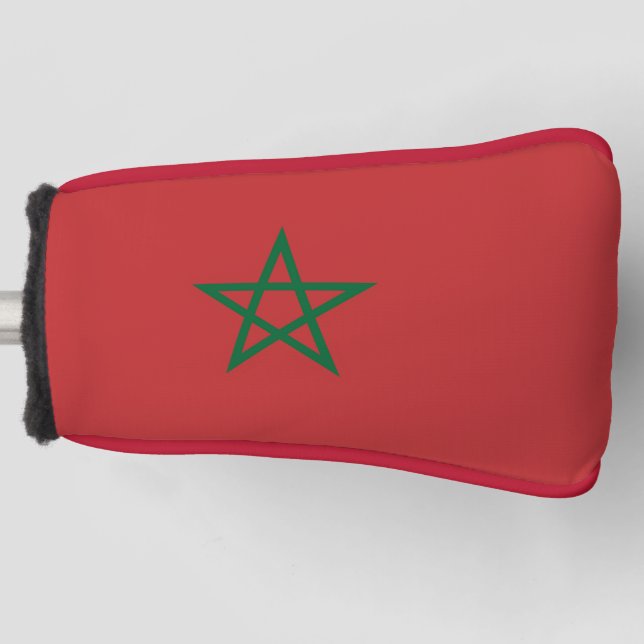 Funda Para Palo De Golf Cubierta de putter de golf con bandera de Marrueco (Anverso)