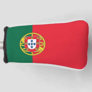 Funda Para Palo De Golf Cubierta de putter de golf con bandera de Portugal