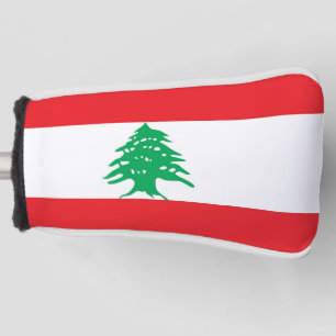 Funda Para Palo De Golf Cubierta de putter de golf con bandera del Líbano