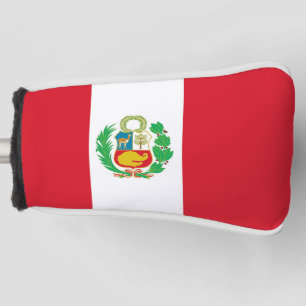 Funda Para Palo De Golf Cubierta de putter de golf con bandera del Perú