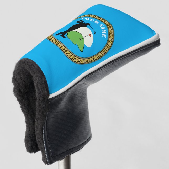 Funda Para Palo De Golf Cubierta de putter - Personalizado Golf - Añadir n (Anverso 3/4)