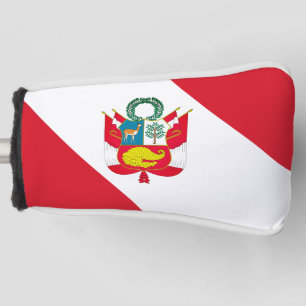 Funda Para Palo De Golf Cubierta del cabezal de golf Bandera de Perú