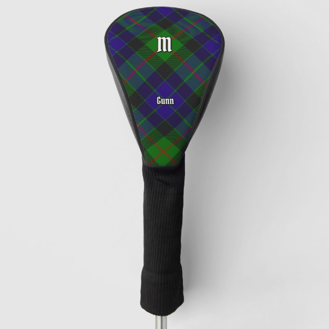 Funda Para Palo De Golf Cubierta del cabezal de golf Clan Gunn Tartan (Anverso)