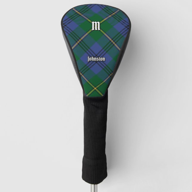 Funda Para Palo De Golf Cubierta del cabezal de golf Clan Johnston Tartan (Anverso)