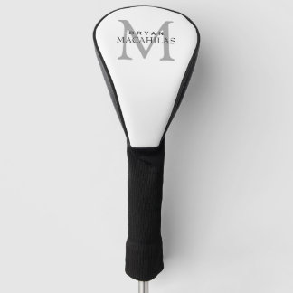 Funda Para Palo De Golf Cubierta del cabezal de golf de Monograma