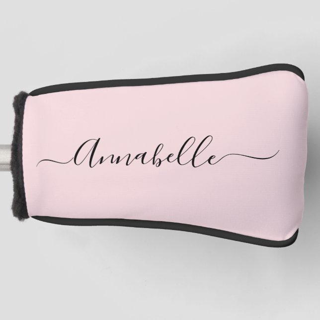 Funda Para Palo De Golf Cubierta del cabezal de golf de nombre personaliza (Anverso)