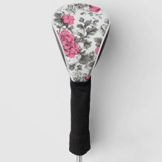 Funda Para Palo De Golf Cubierta del cabezal de golf de Rosas vibrantes