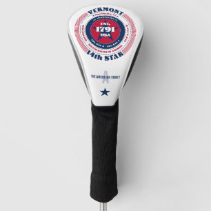 Funda Para Palo De Golf Cubierta del cabezal de golf de Vermont State Circ