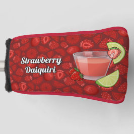 Funda Para Palo De Golf Cubierta del cabezal de golf Strawberry Daiquiri