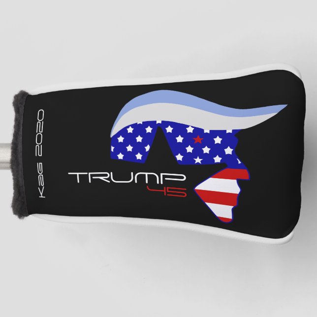 Funda Para Palo De Golf Cubierta del cabezal de golf Trump45 (Anverso)