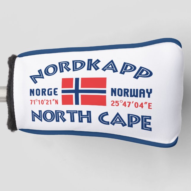 Funda Para Palo De Golf cubierta del controlador de Noruega NORDKAPP (Anverso)