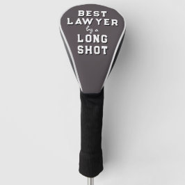 Funda Para Palo De Golf Cubierta del jefe de golf del Mejor Abogado