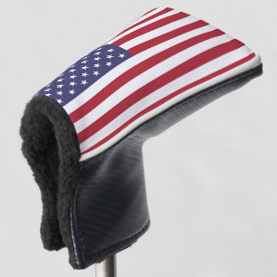 Funda Para Palo De Golf Cubierta del putter de golf con bandera de los EE.