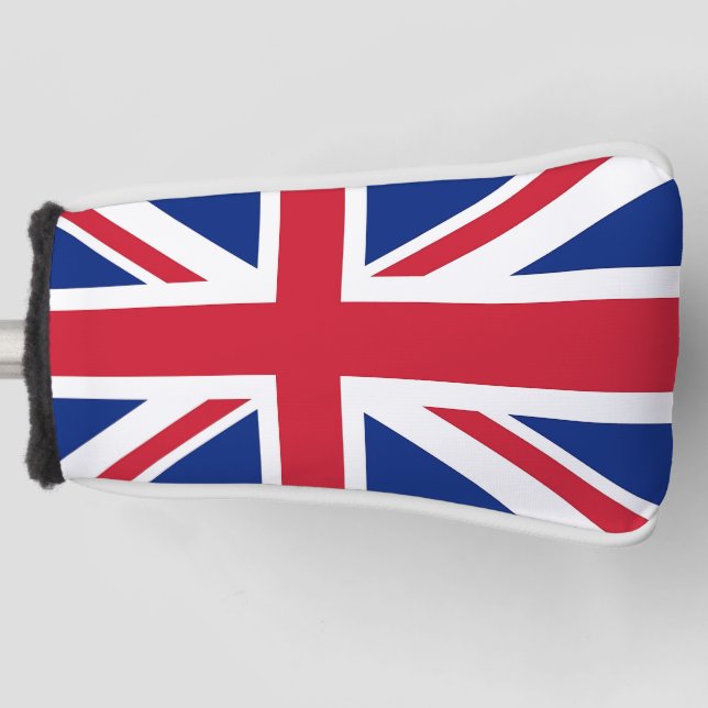 Funda Para Palo De Golf Cubierta del putter de golf con bandera del Reino  (Anverso)