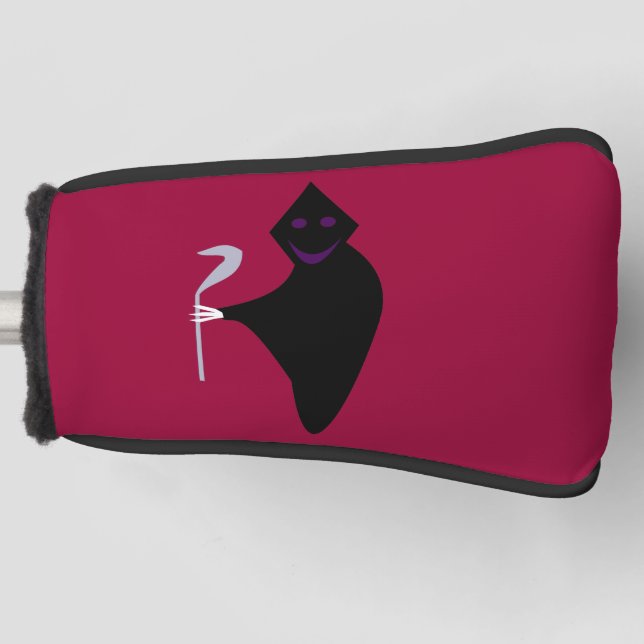 Funda Para Palo De Golf Cubierta del putter de golf de Grim Reaper Hallowe (Anverso)