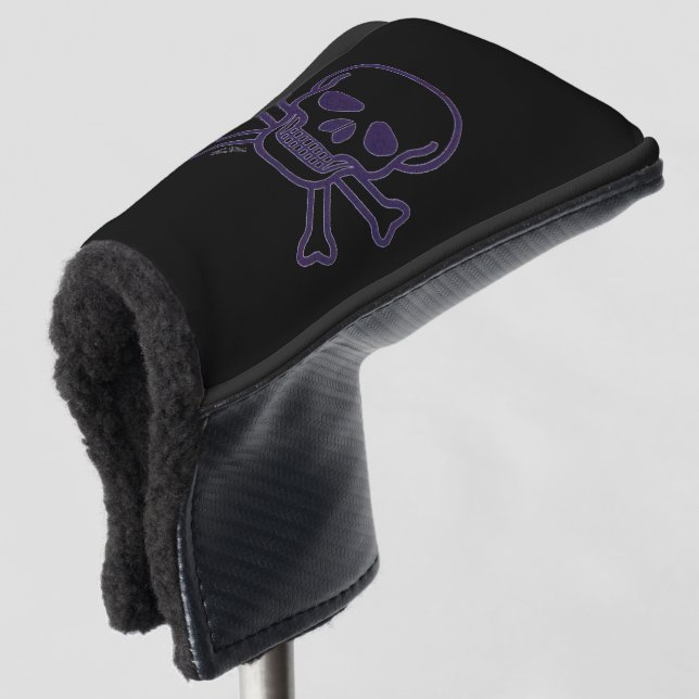 Funda Para Palo De Golf Cubierta del putter de golf Ghost Skull (Anverso 3/4)