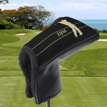 Cubierta del putter de golf Monogram Gold Silhouet