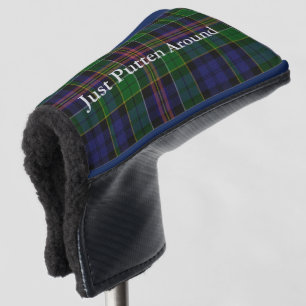 Funda Para Palo De Golf Cubierta del Putter de la tela escocesa de tartán
