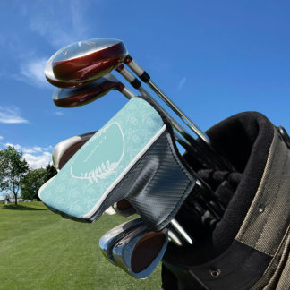 Funda Para Palo De Golf Cubierta elegante verde azulada para cabezales de 