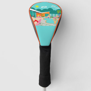Funda Para Palo De Golf Cubierta gay retra del conductor de la fiesta en