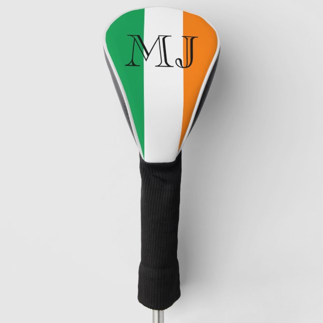 Funda Para Palo De Golf Cubierta irlandesa del conductor del monograma de (Anverso)