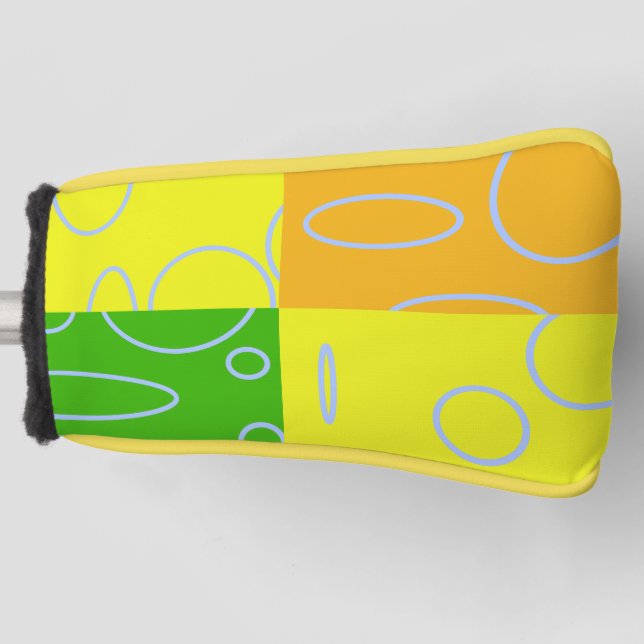 Funda Para Palo De Golf Cubierta moderna de cabeza de golf Wow (Anverso)