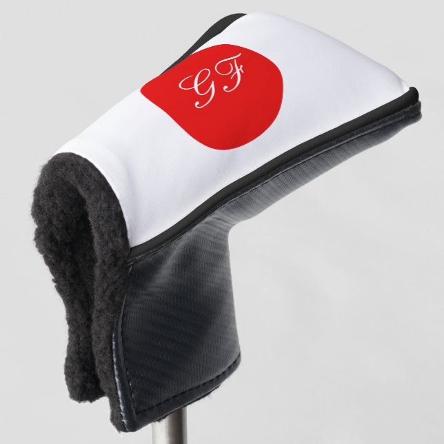 Funda Para Palo De Golf Cubierta monogramada del putter del cabezal de gol (Anverso 3/4)