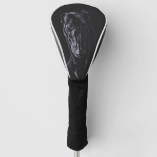 Funda Para Palo De Golf Cubierta negra del conductor del golf del arte del