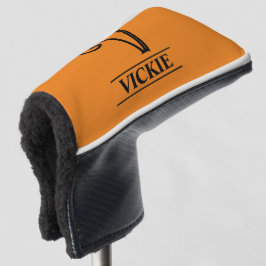 Funda Para Palo De Golf Cubierta para Putter con Monograma Naranja