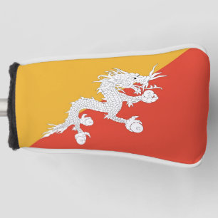 Funda Para Palo De Golf Cubierta para Putter de Golf con Bandera de Bután