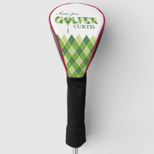 Funda Para Palo De Golf Cubierta personalizada argyle del golfista del