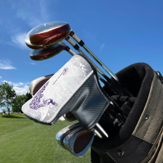 Funda Para Palo De Golf Cubierta personalizada de cabeza de golf Purple Pe
