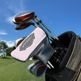 Funda Para Palo De Golf Cubierta personalizada de cabezal de golf de Chevr