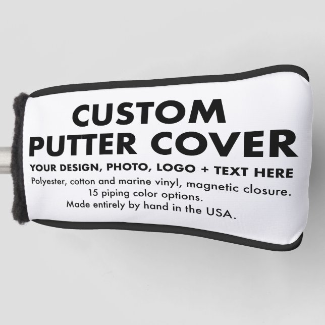 Funda Para Palo De Golf Cubierta personalizada de la cabeza del club de pu (Anverso)