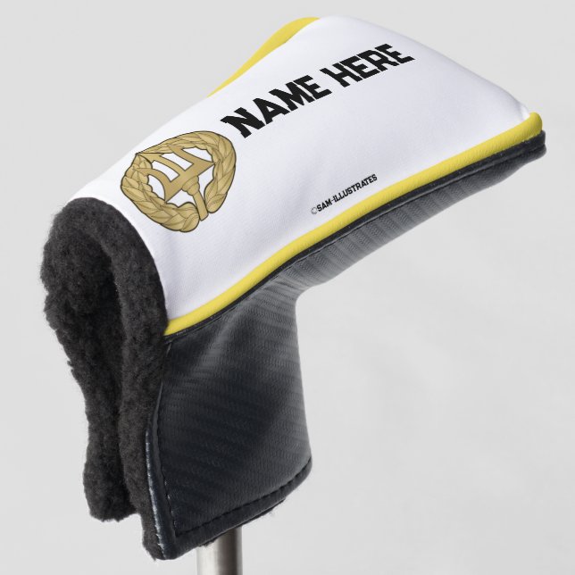 Funda Para Palo De Golf Cubierta personalizada de putter de golf con temát (Anverso 3/4)