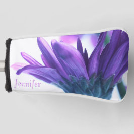 Funda Para Palo De Golf Cubierta personalizada de putter Purple Petals