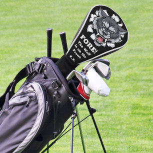 Funda Para Palo De Golf Cubierta personalizada del club de golf Wolf