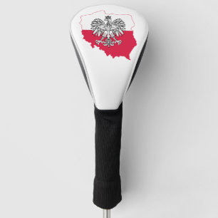 Funda Para Palo De Golf Cubierta polaca del golf de la bandera del mapa