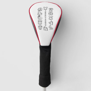 Funda Para Palo De Golf Cubiertas para cabeza de palos de golf ETO 12shi