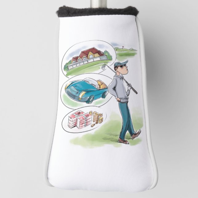 Funda Para Palo De Golf Cubra su giro: Personalizable Cubierta de la cabez (Girar 90)