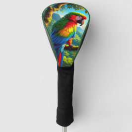 Funda Para Palo De Golf Cubre Cabeza de Golf "Amante de las Aves" Loro Tro
