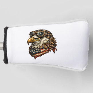 Funda Para Palo De Golf Cubre Cabeza de Palo de Golf Águila Calva Patrióti
