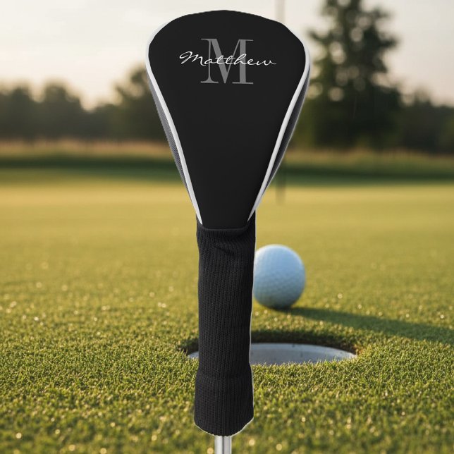 Funda Para Palo De Golf Cubre driver de golf con monograma personalizado i (golf driver cover)