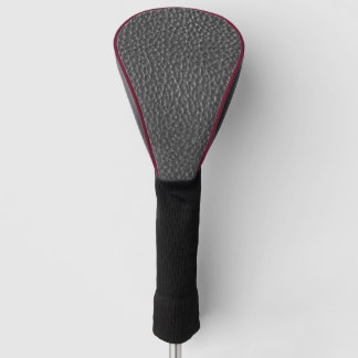 Funda Para Palo De Golf Cuero negro gastado de imitación