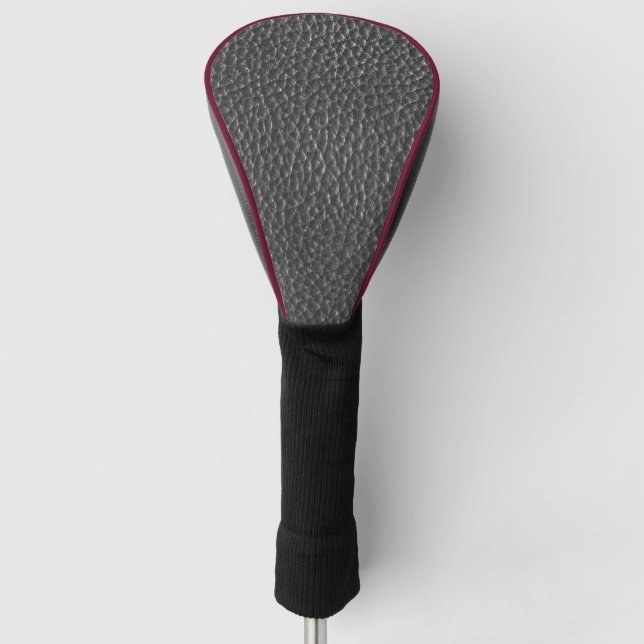 Funda Para Palo De Golf Cuero negro gastado de imitación (Anverso)
