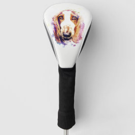 Funda Para Palo De Golf Cuidada Basset Hound Dog Head Face Puppy